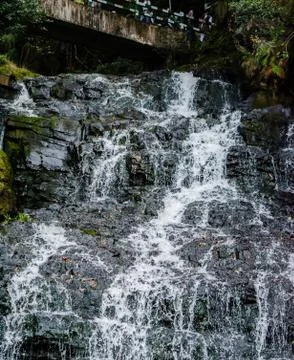 Beautiful Elephant Falls, the Three steps water falls, in Shillong, Meghalaya Stock-Fotos