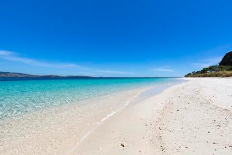Beautiful empty beach Stock Photos