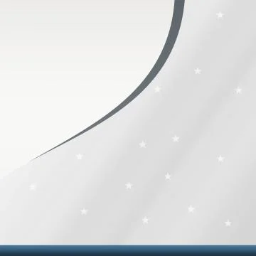 Beautiful Empty White &amp; Star Background Template Stock Illustration