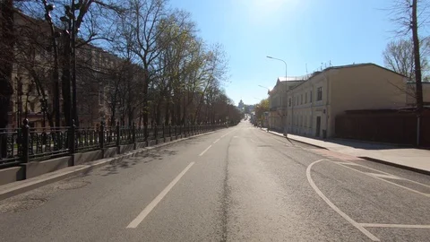 Beautiful empty without crowded streets Stock Footage 129603000