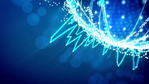 Beautiful Equalizer sphere sound loopable backdrop Stock Footage 74054748