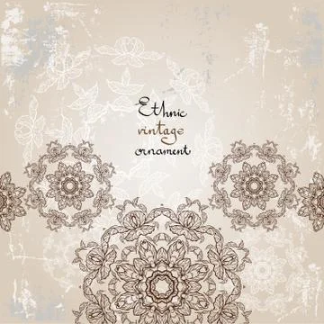 Beautiful ethnic background Stock Illustration