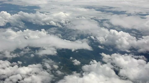 Beautiful evening aerial view of the cloudscape Stock Footage 8600898