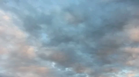 Beautiful evening clouds background - timelapse 4k Stock Footage 40106412
