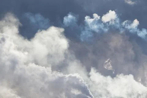 Beautiful evening cloudy sky Stock Photos