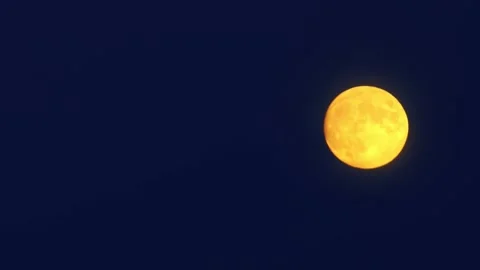 Beautiful evening dramatic night sky with moonlight. Dark Blue heaven in dusk Stock Footage 311936192