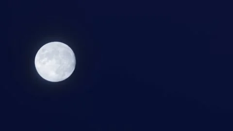 Beautiful evening dusk dramatic night sky with magical moonlight. Dark Blue Stock Footage 311936167