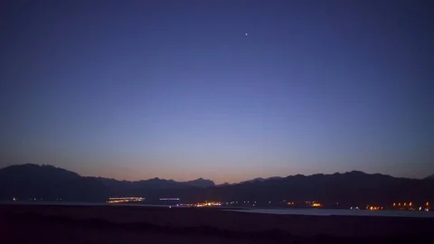 Beautiful evening landscape slow motion Stock Footage 74251127