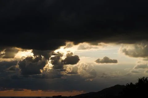 Beautiful evening sky with clouds background, Sky clouds,Sky with clouds weat Stock Photos