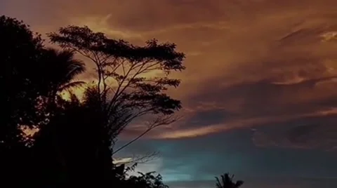 Beautiful evening sky Stock Footage 220906910