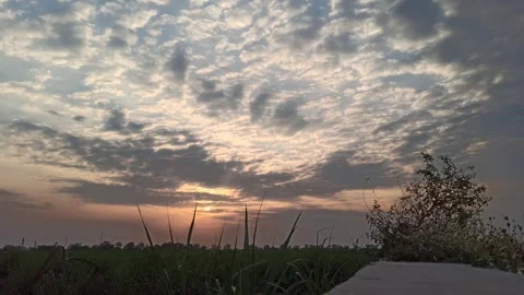 Beautiful Evening Sky Stockbeeldmateriaal 255084389