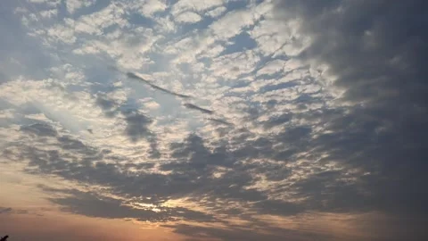 Beautiful Evening Sky Stock-Footage 255084451