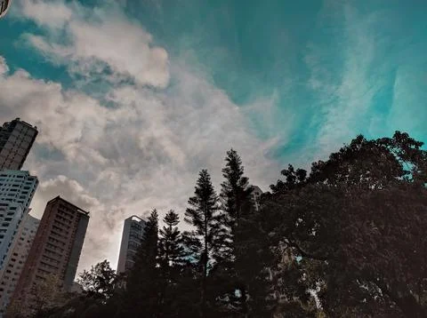 Beautiful evening sky Stock Photos