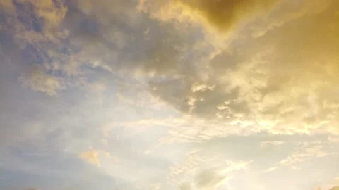 Beautiful Evening Sky Sundown Timelapse Stock Footage 137761371