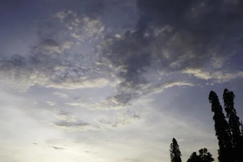 Beautiful evening sky view Stock Photos