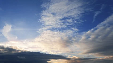 Beautiful evening sunset clouds time-lapse Vidéo 57102079