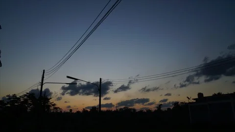 Beautiful evening sunset Stock-Footage 105986446