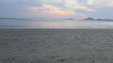 Beautiful evening time , beach view with water Stock Footage 273075989