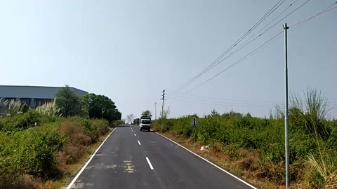 Beautiful ever view of road. Stock Footage 145078143
