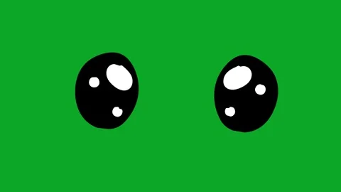 Beautiful Eye Blink with Shining Effect Green Screen Loop - Glamour/Magic VFX Stock Footage 319405429