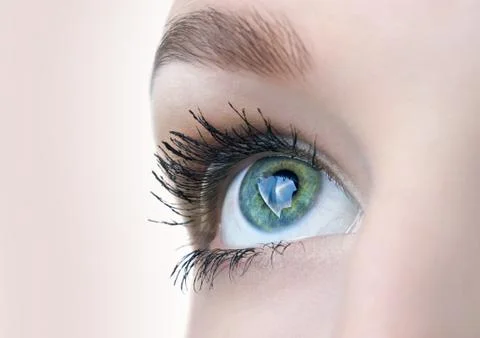 Beautiful eye closeup Stock Photos