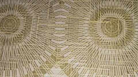 Beautiful Fabric Closeup Abstract Light Brown Stock Footage 327198931