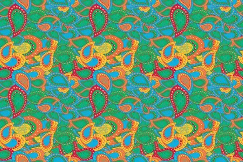 Beautiful fabric pattern. Flat Flower Elements Design. Trendy seamless Floral Pa Stockillustratie