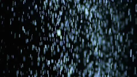 The beautiful falling of blue particles. slow motion Stock Footage 158502408