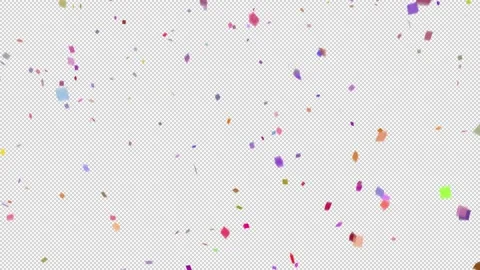 Beautiful Falling Confetti elements with alpha channel 库存影片 237108214