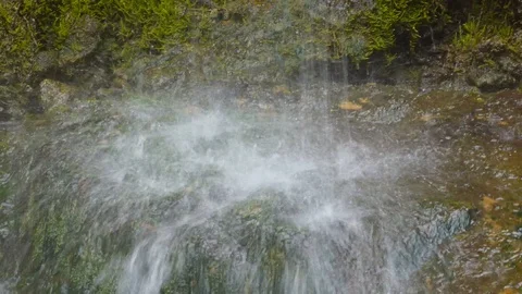 Beautiful falling mountain water Stock Footage 108117014