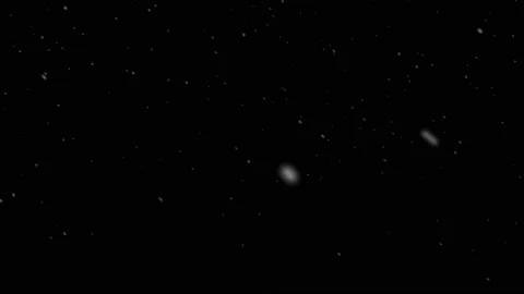 Beautiful falling snow on a black background. Vídeo Stock 166178092