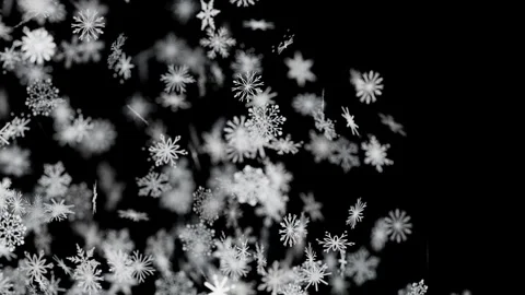 Beautiful Falling Snowflakes Creating A Magical Winter Wonderland Stockbeeldmateriaal 345145325