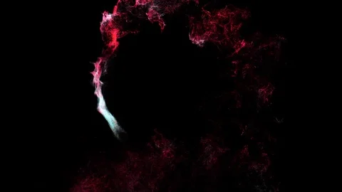 Beautiful fast red smoke comet 4 in 1 Stock Footage 108478569