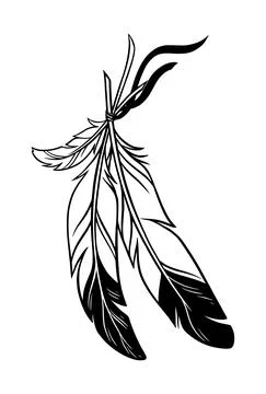 Beautiful feathers Stock Illustration