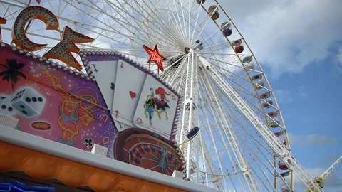 Beautiful Ferris Wheel Video stock 88135722