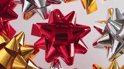 Beautiful festive background with red, white decorations for Christmas Video stock 170699652