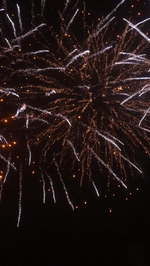 A beautiful festive fireworks display. Stock Footage 321832864
