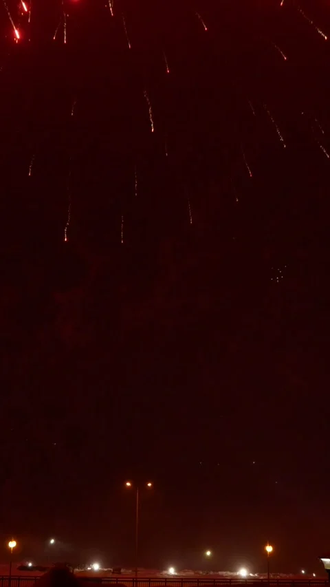 A beautiful festive fireworks display. Stock Footage 321833265