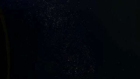 Beautiful  fiberoptic ceiling light design Stock Footage 154162879