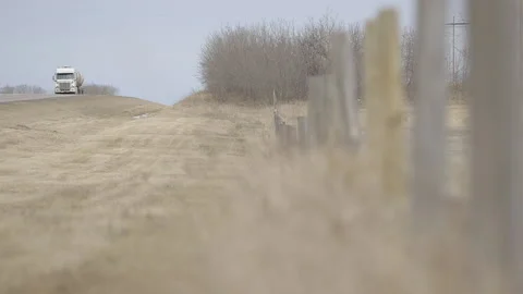 Beautiful field in Alberta Stock Footage 145273222