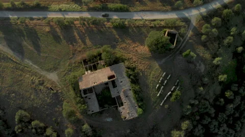 Beautiful fields by drone. Stock Footage 105557163