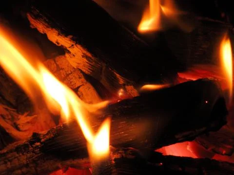 Beautiful Fire Flame Foto stock