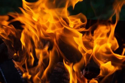 Beautiful fire flames Foto stock