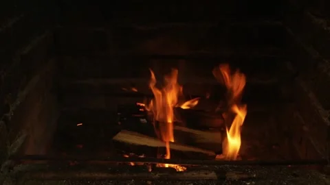 Beautiful fire, igniting a fire Stock Footage 156598810