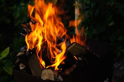 Beautiful fire Stock Photos