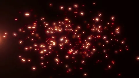 Beautiful fire sparks explosion abstract animation background. Stock Footage 183565952