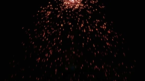 Beautiful fire sparks explosion abstract animation background. Video stock 232871489