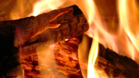 Beautiful Fireplace Stock Footage 8534591