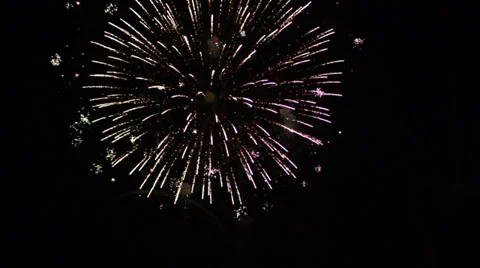 Beautiful Firework in the night sky. Video stock 35777676