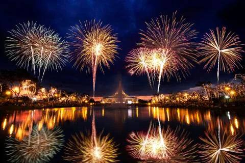 Beautiful firework Stock Photos